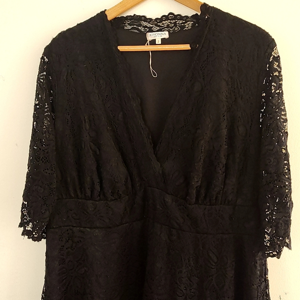 Kiyonna Mademoiselle Lace Cocktail Dress - Picture 15 of 16